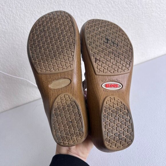 KLOGS white braided sandals clogs size 6.5 - Picture 6 of 6